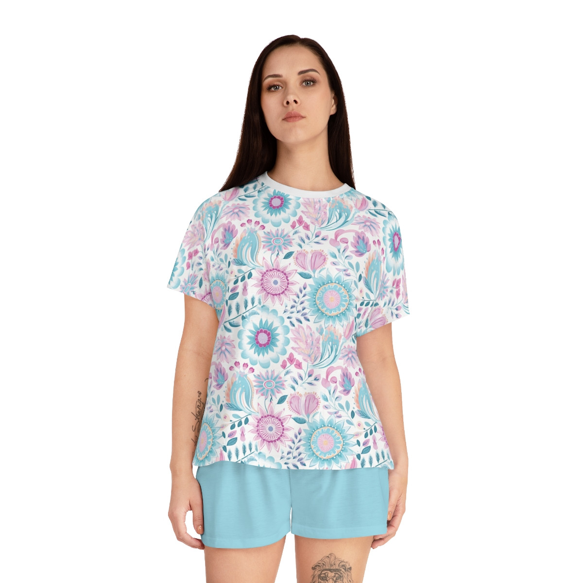 Women's Floral Short Pajama Set
