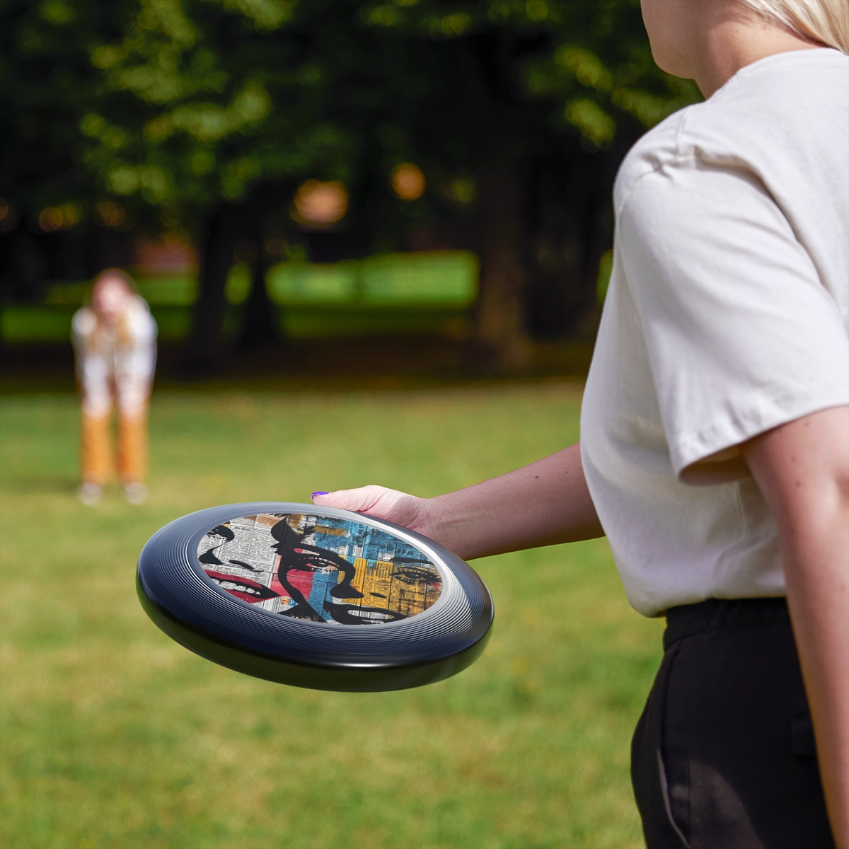 Vintage Artistic Faces Frisbee