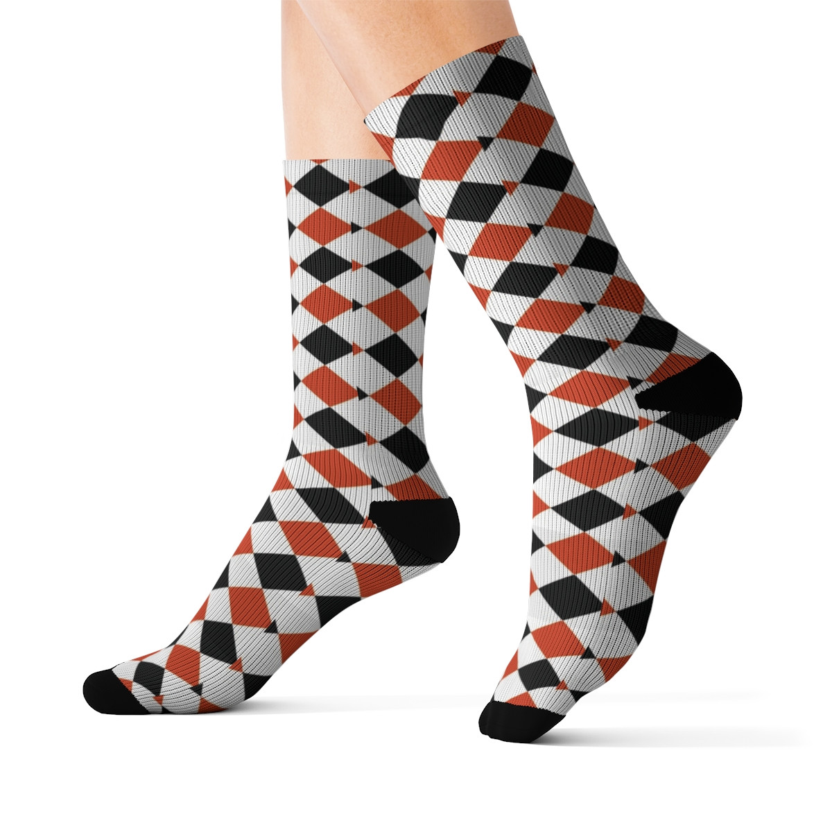Harlequin Pattern Socks