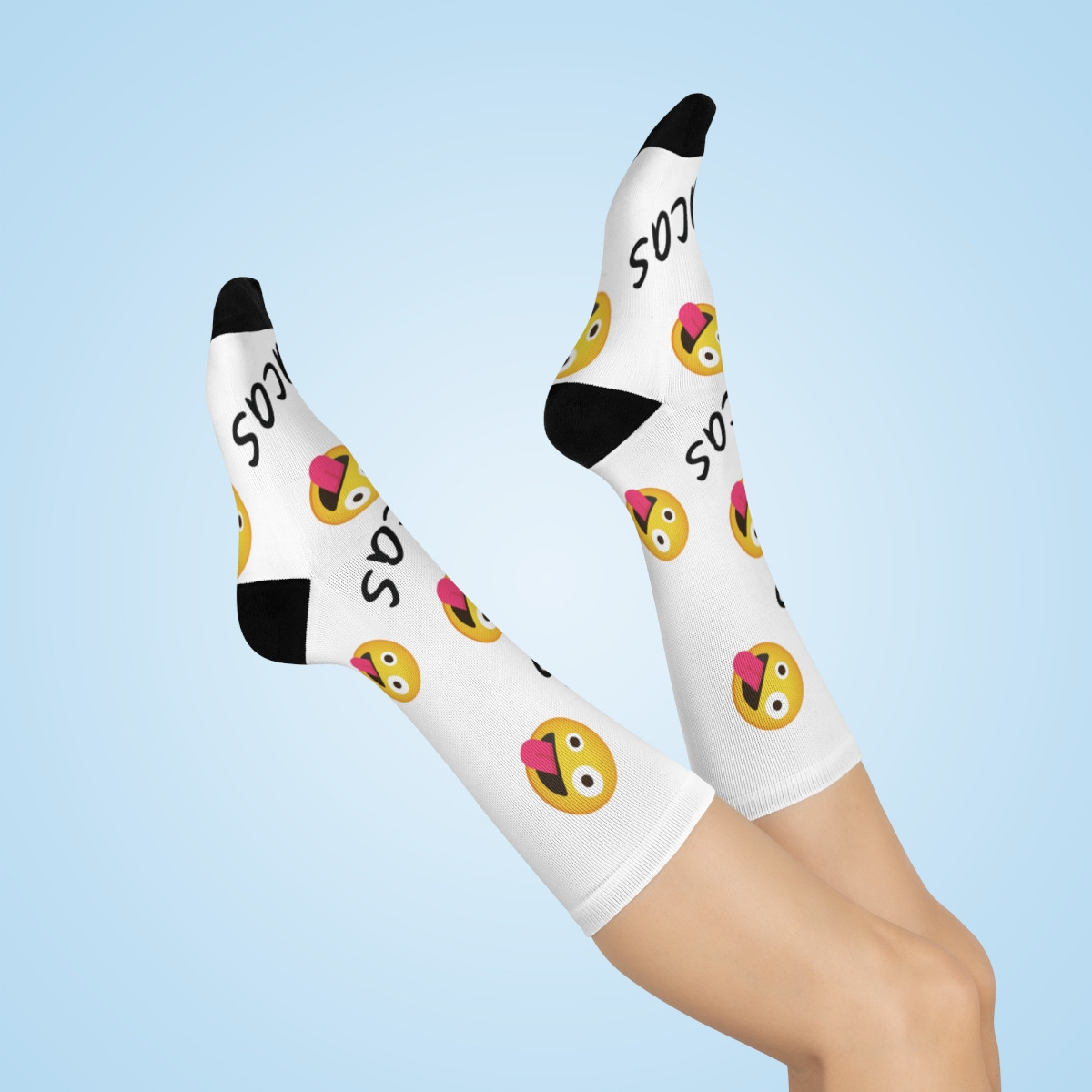 Custom Name Emoji Socks