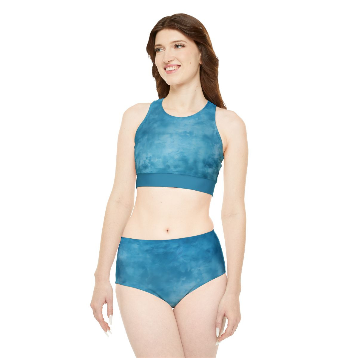 Sporty Blue Bikini Set