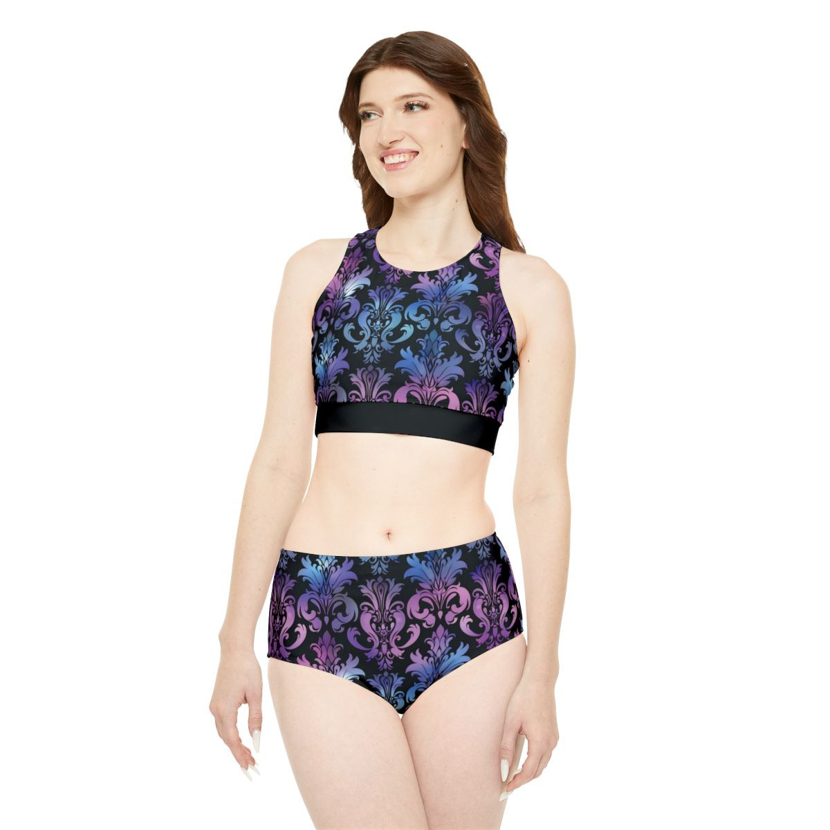 Sporty Floral Bikini Set
