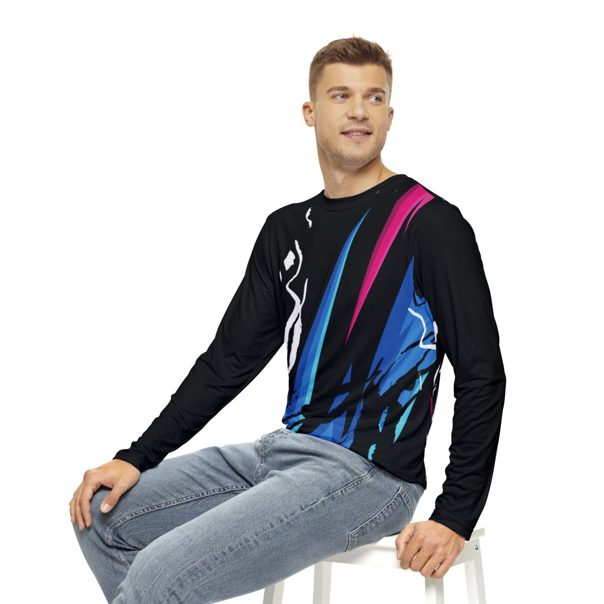 Abstract Design Men's Long Sleeve Shirt