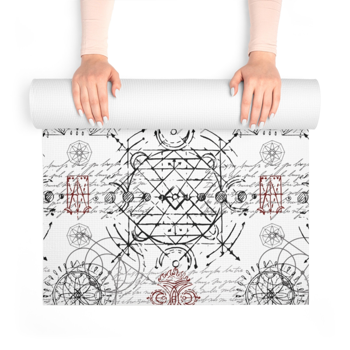 Vintage Mandala Foam Yoga Mat – Timeless Elegance for Your Practice