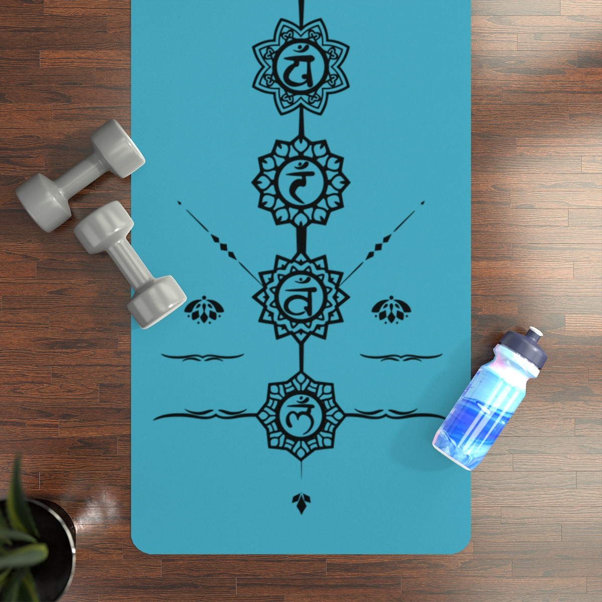 7 Chakras Rubber Yoga Mat – Align Your Energy