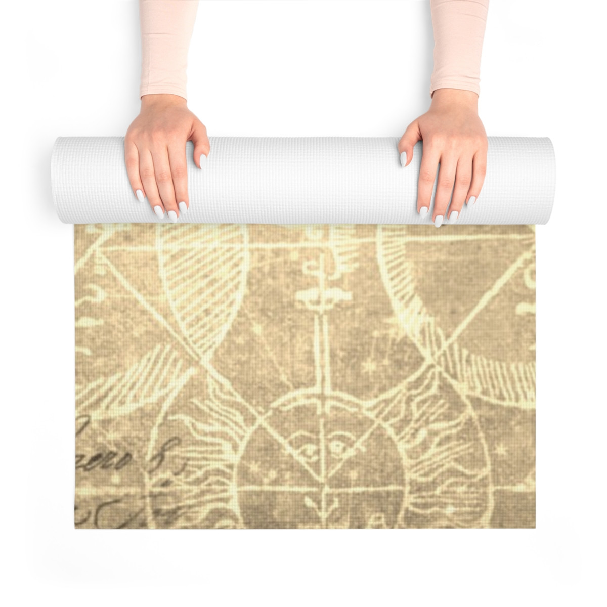 Vintage Celestial Map Foam Yoga Mat – Cosmic Comfort