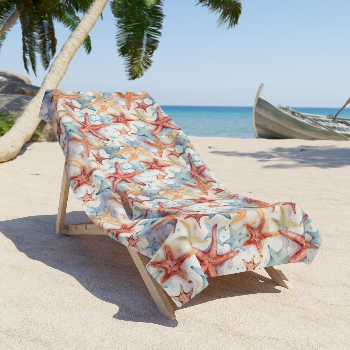 Seaside Starfish Beach Towel – Perfect for Coastal Relaxation