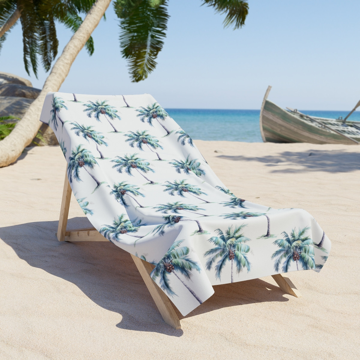 Palm Tree Beach Towel – Your Tropical Escape