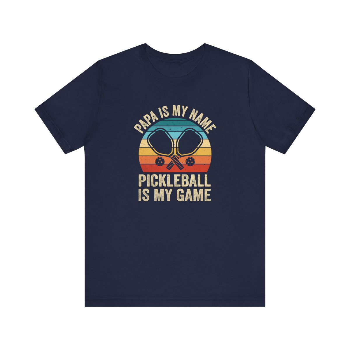 Papa Is My Name Pickleball Is My Game Shirt – Fun & Sporty