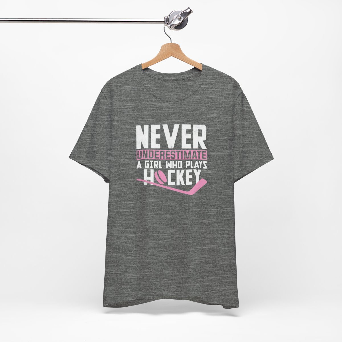Never Underestimate a Girl Who Plays Hockey Shirt – Bold & Fierce