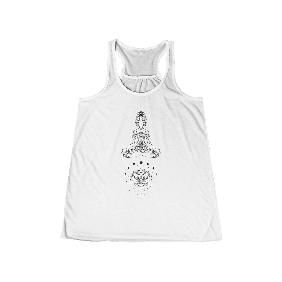Zen Lotus Flowy Racerback Tank