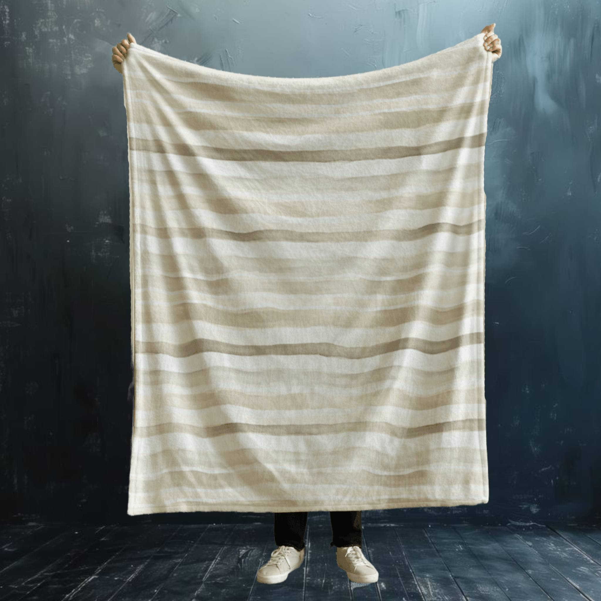 Stripes Velvet Throw Blanket