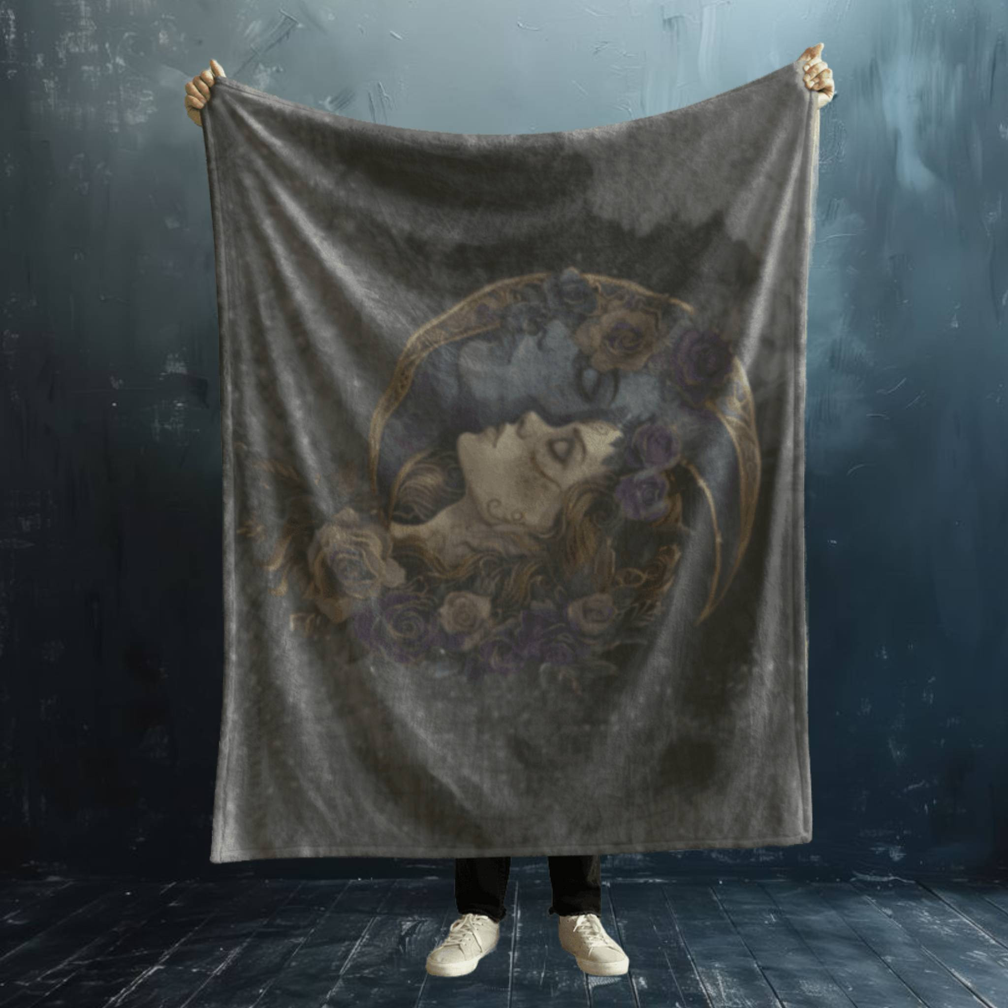 Goddess Velvet Throw Blanket