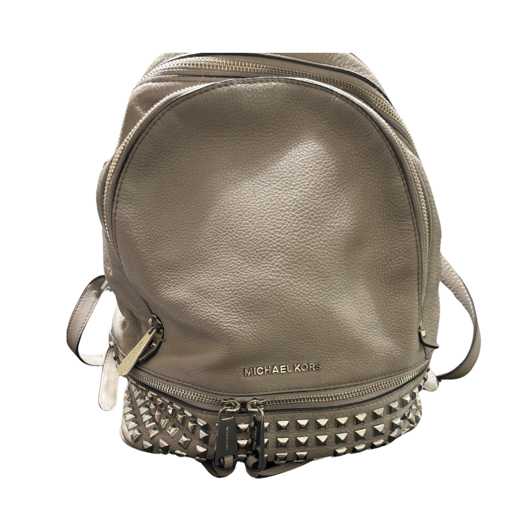 Michael Kors Silver Studded Backpack