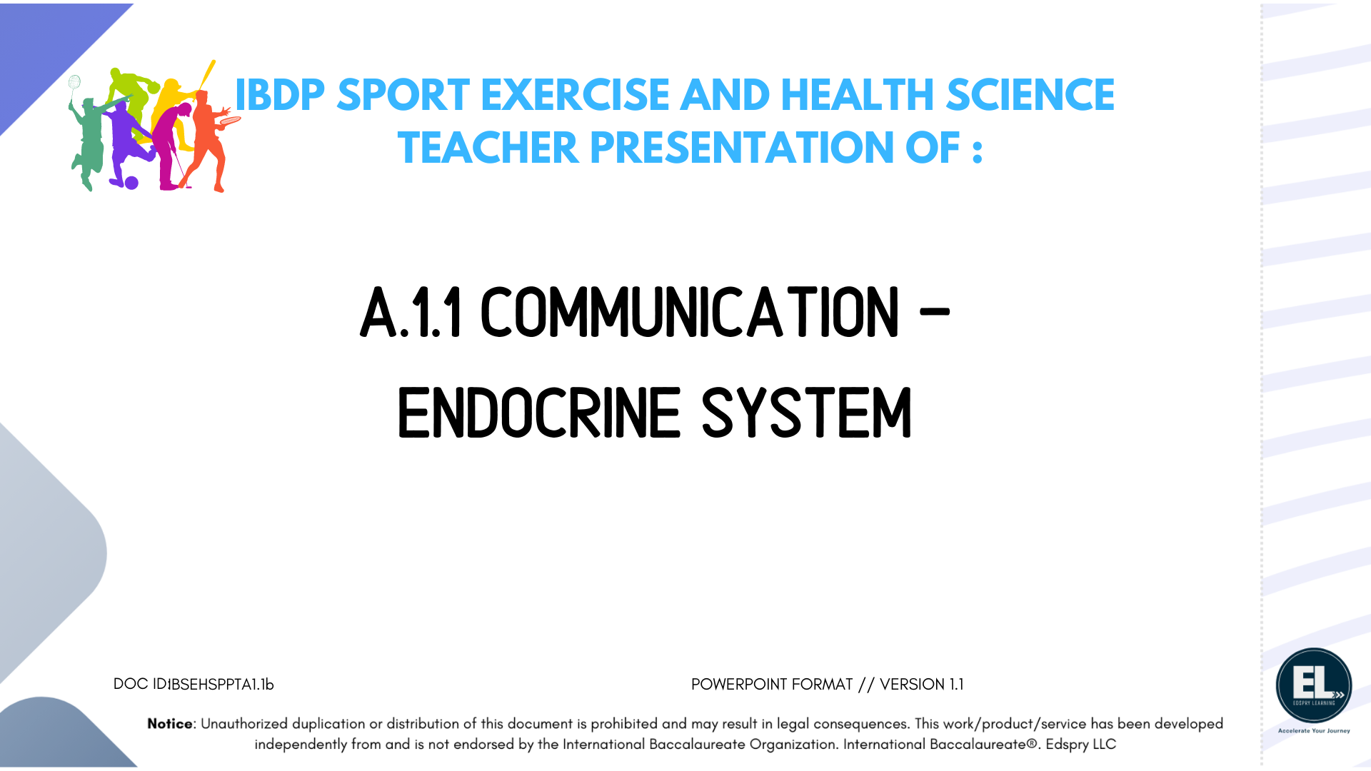 SEHS A.1.1-Communication-Endocrine-System - PowerPoint