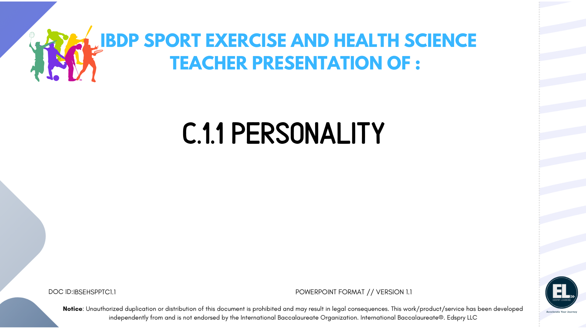 SEHS C.1.1 Personality - PowerPoint