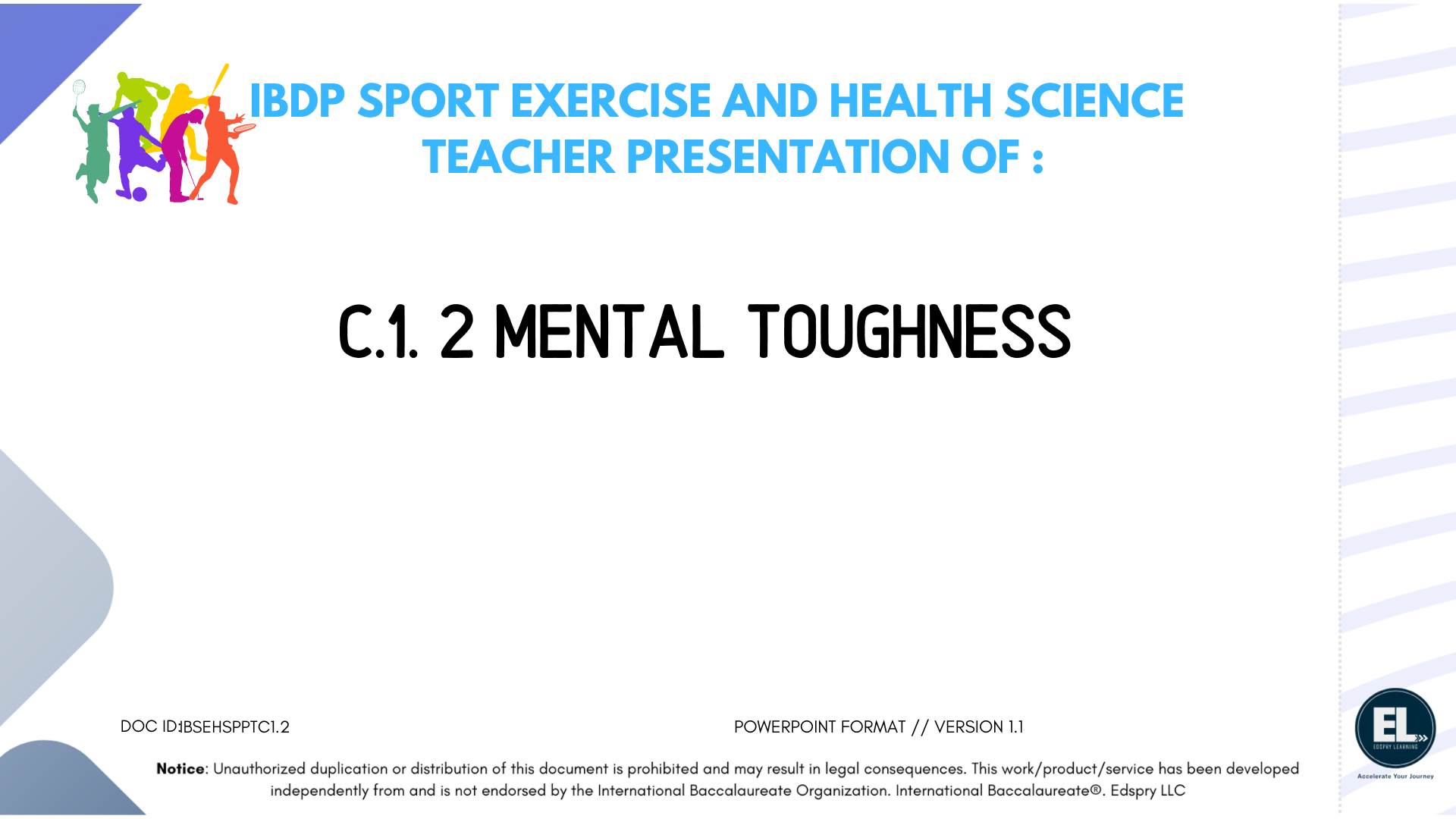 SEHS C.1.2 Mental Toughness - PowerPoint