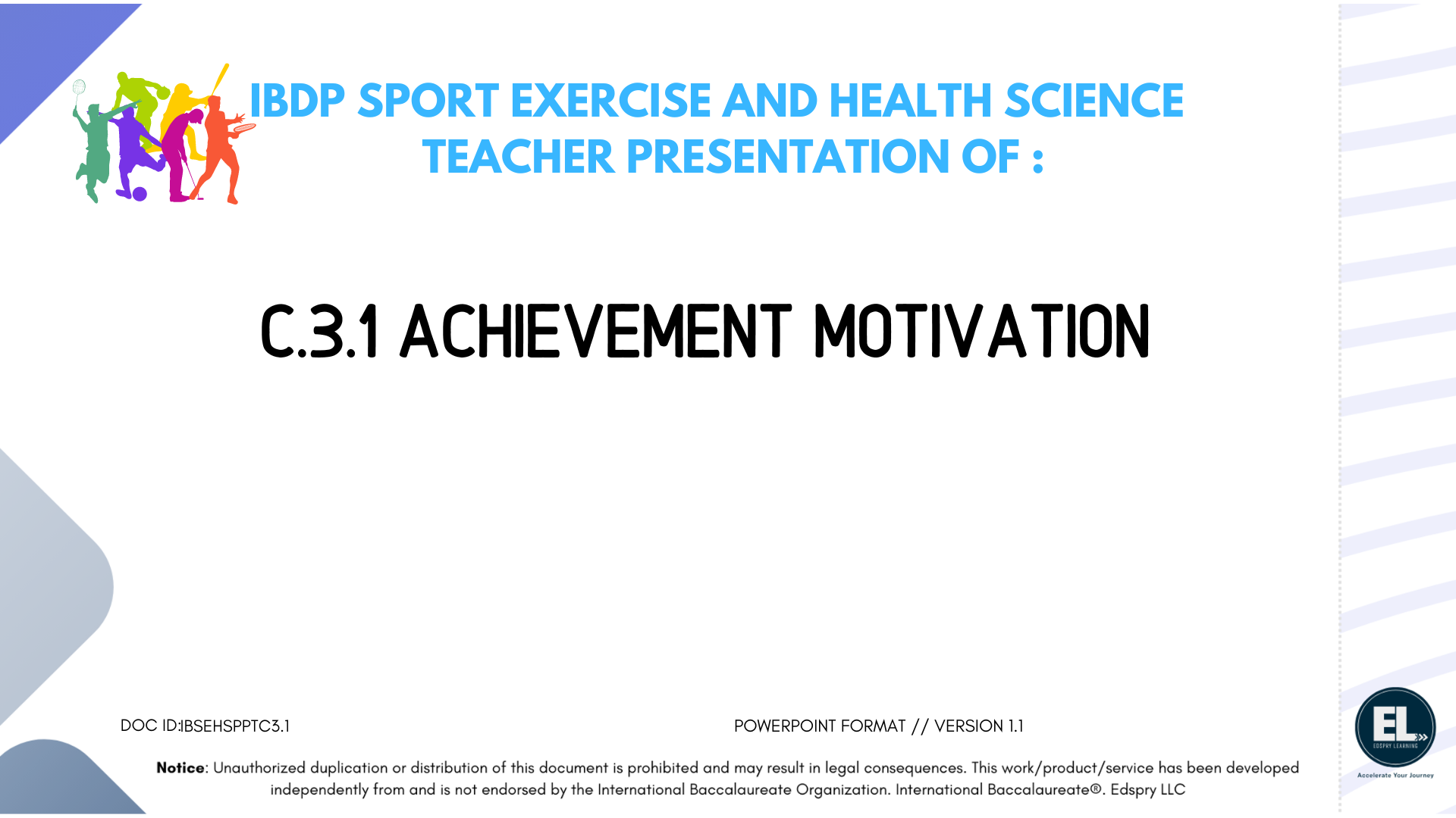 SEHS C.3.1 Achievement Motivation - PowerPoint
