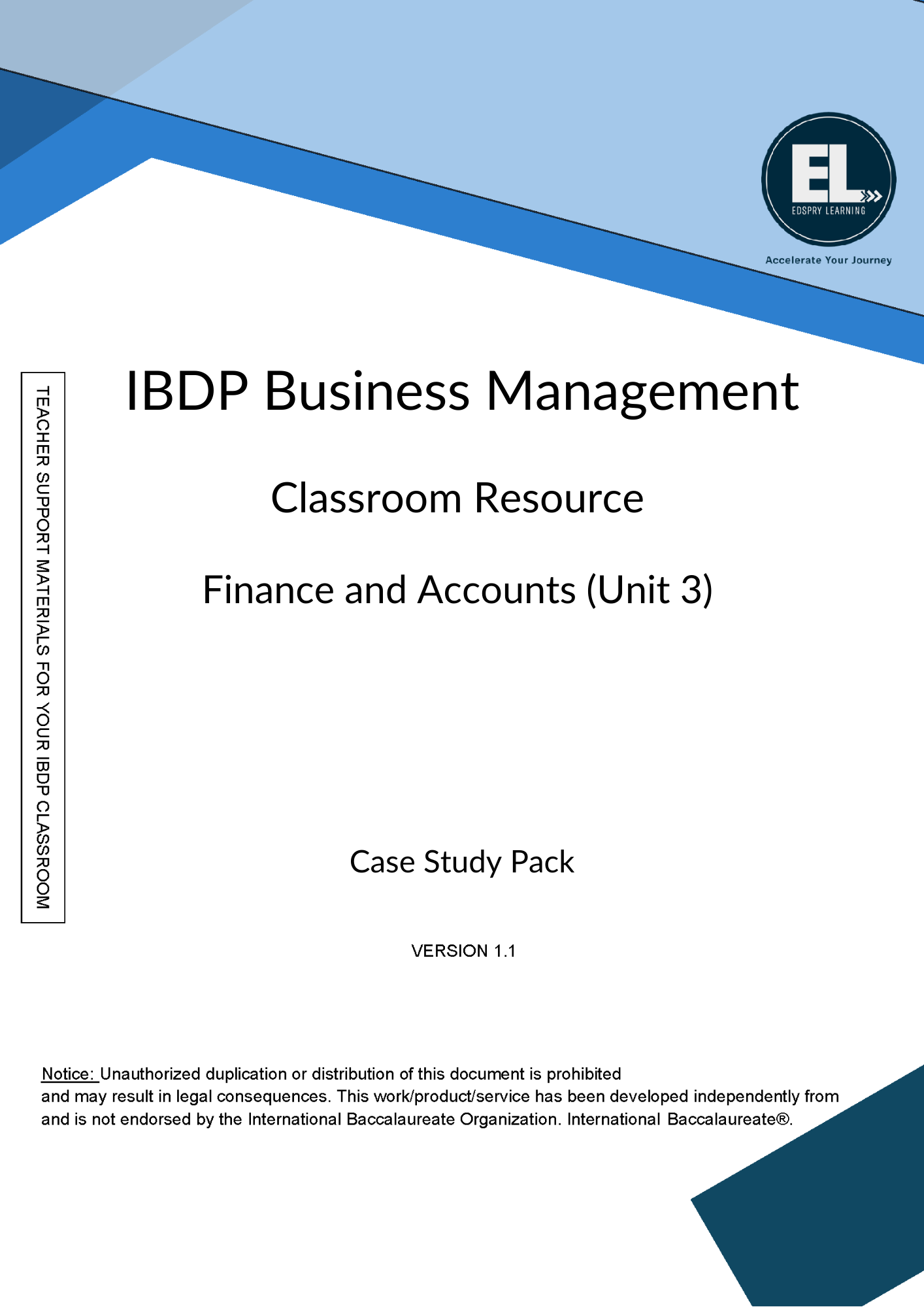 BM Finance and Accounts Case Study Pack