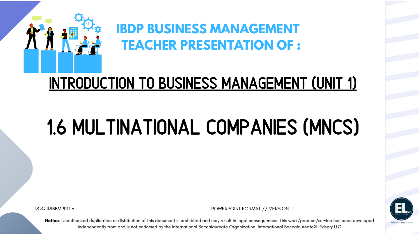 BM 1.6 Multinational companies (MNCs) PowerPoint