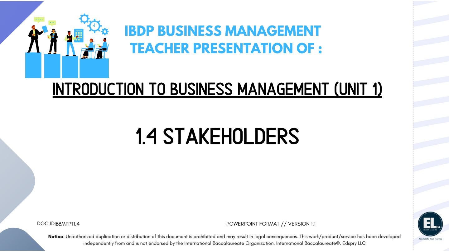 BM 1.4 Stakeholders PowerPoint
