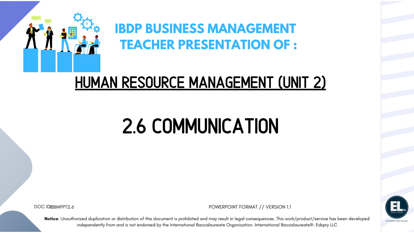 BM 2.6 Communication PowerPoint