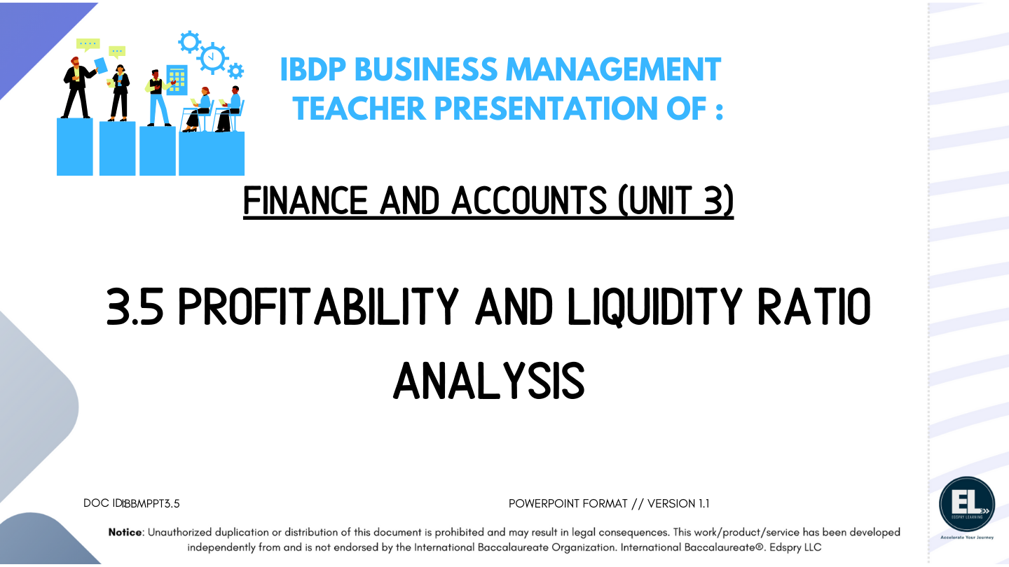 BM 3.5 Profitability and liquidity ratio analysis PowerPoint
