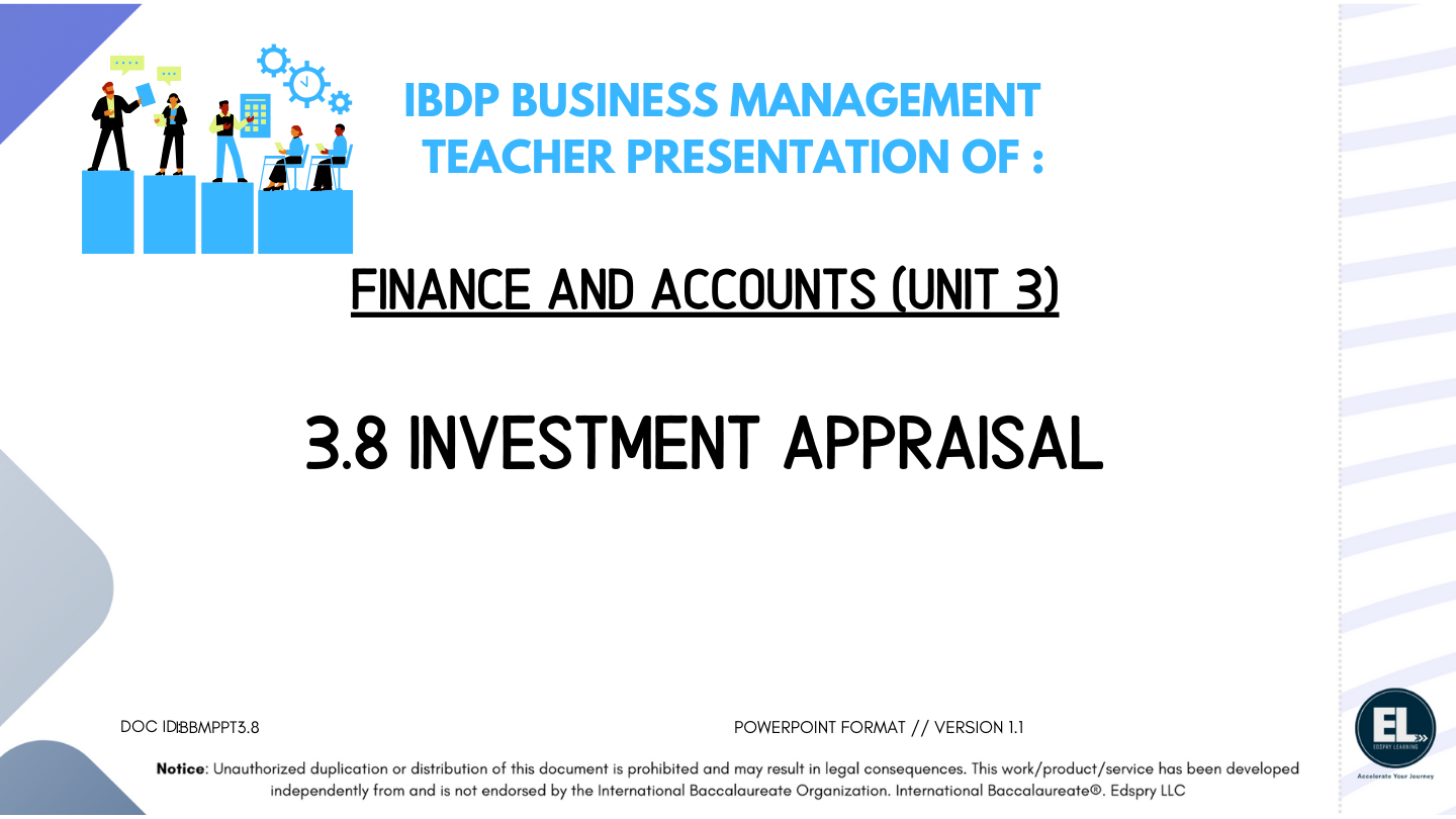 BM 3.8 Investment appraisal PowerPoint