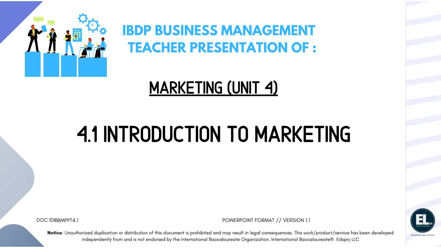 BM 4.1 Intro to marketing PowerPoint