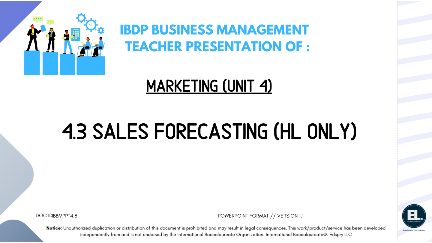 BM 4.3 Sales forecasting (HL only) PowerPoint