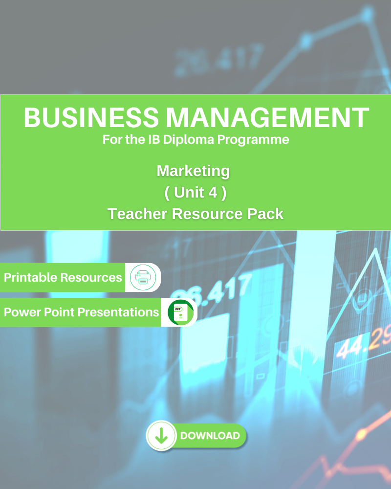 DP Business Management - Marketing Unit 4 Teacher Resource Pack
