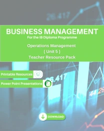 DP Business Management - Operations Management Unit 5 Teacher Resource Pack