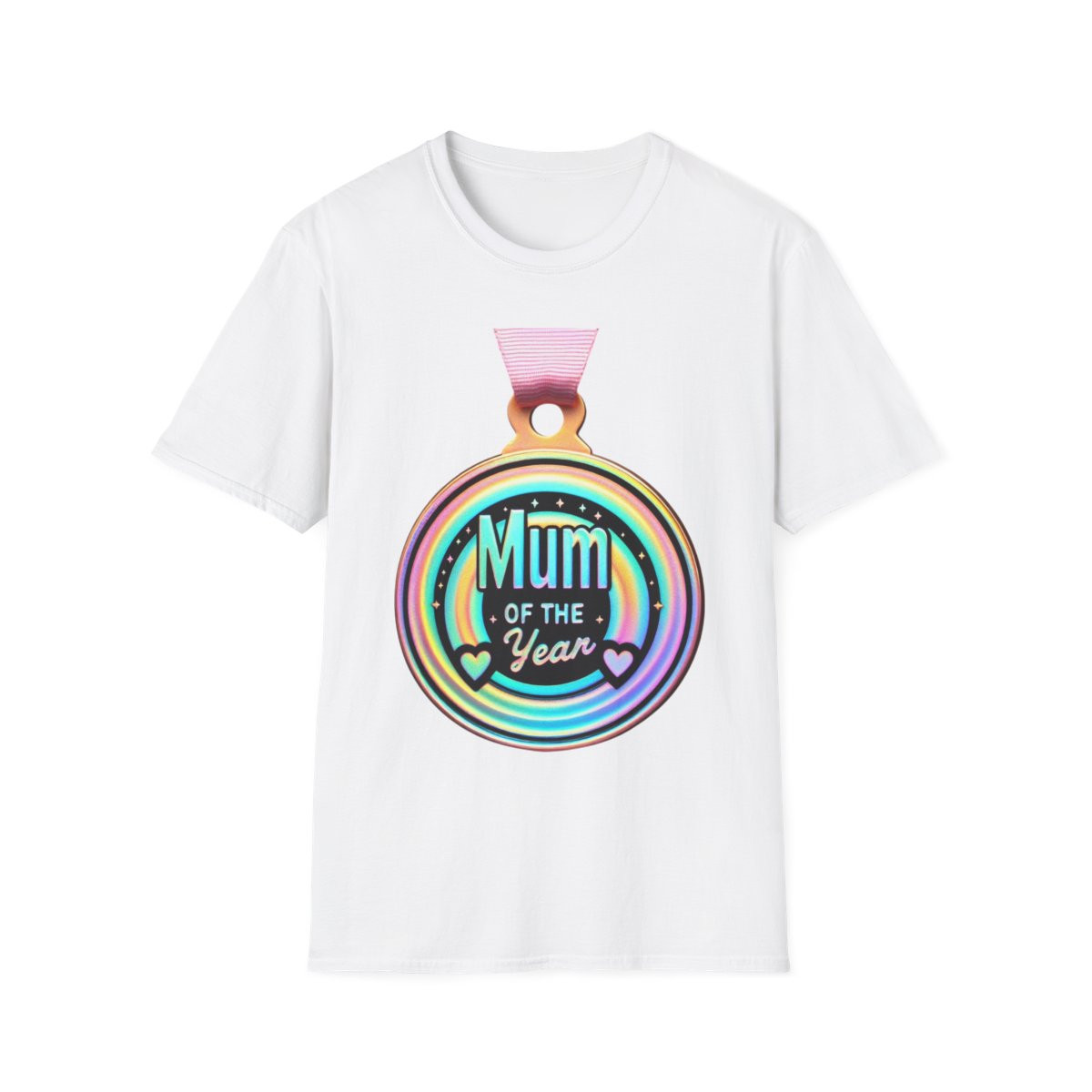 Mum of the Year T-Shirt - Unisex Softstyle Tee for Loving Moms