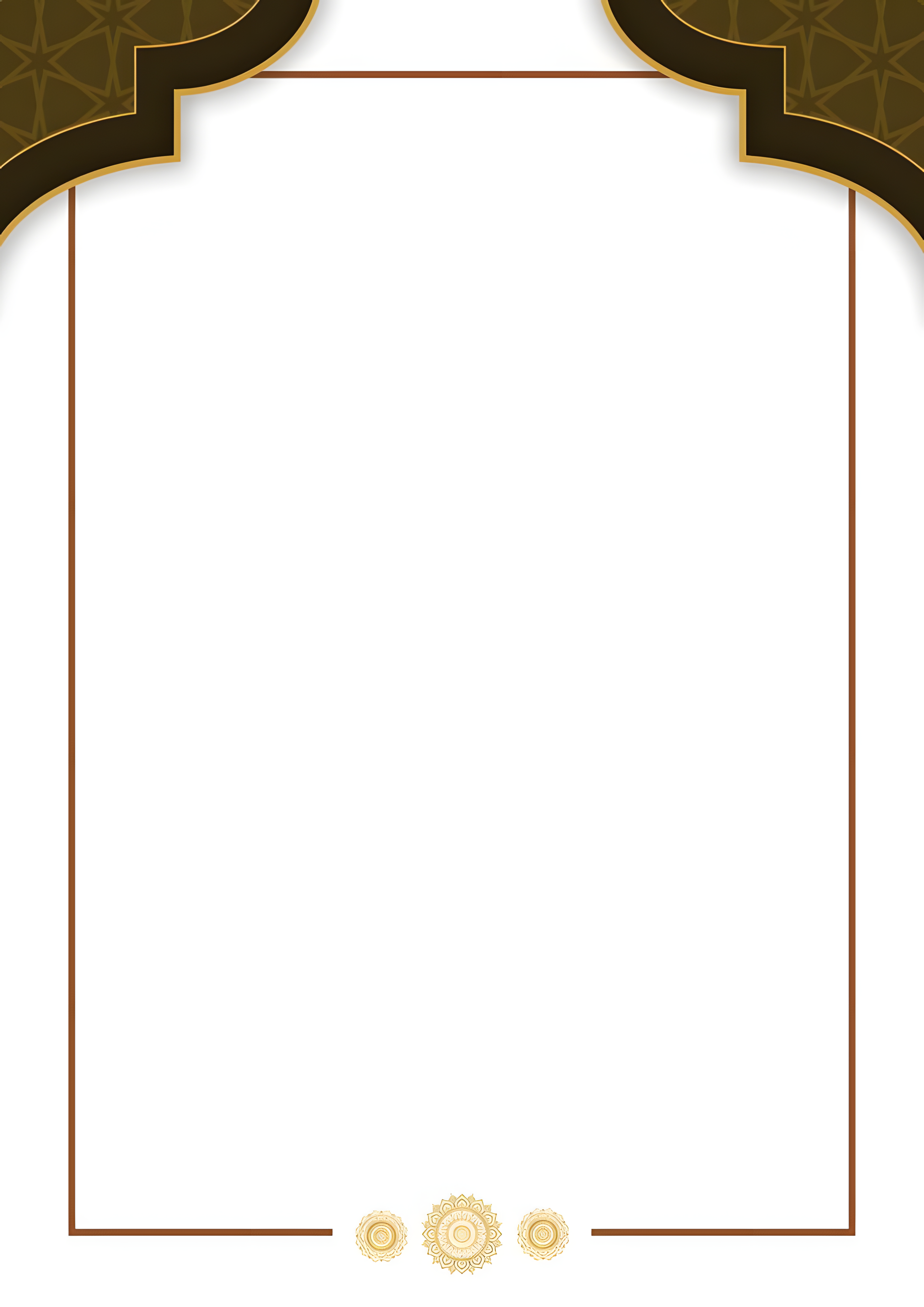 Gotovi islamski dizajni (za tekst) / digitalne pozadine (10 kom) / Kolekcija br. (39)