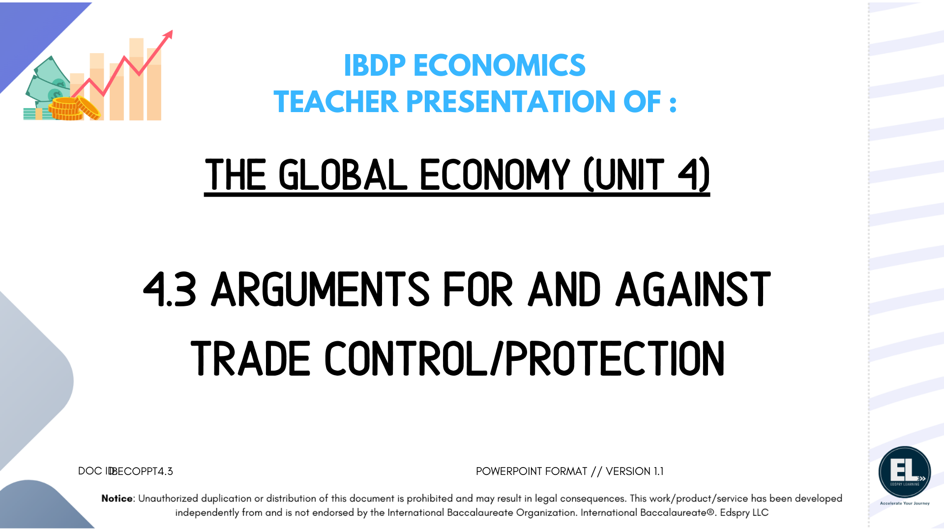 ECO 4.3 Arguments for and against trade control/protection - PowerPoint