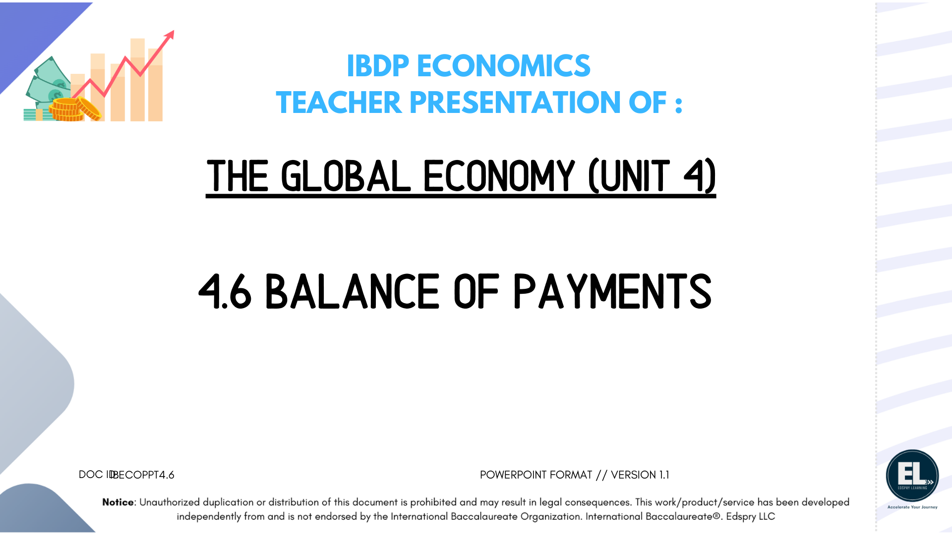 ECO 4.6 Balance of payments (includes HL only sub-topics) - PowerPoint
