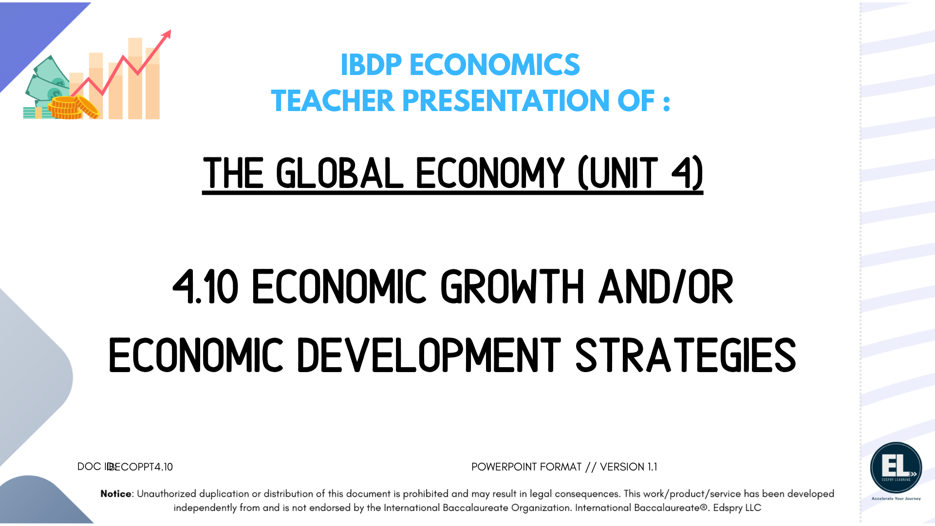 ECO 4.10 Economic growth and/or economic development strategies - PowerPoint