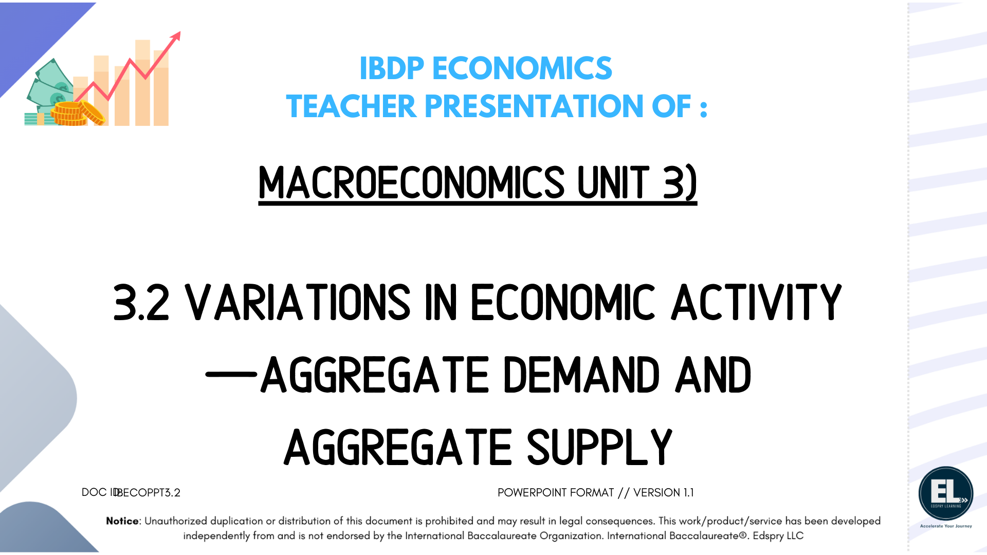 ECO 3.2 Variations in economic activity - aggregate demand and aggregate supply - PowerPoint
