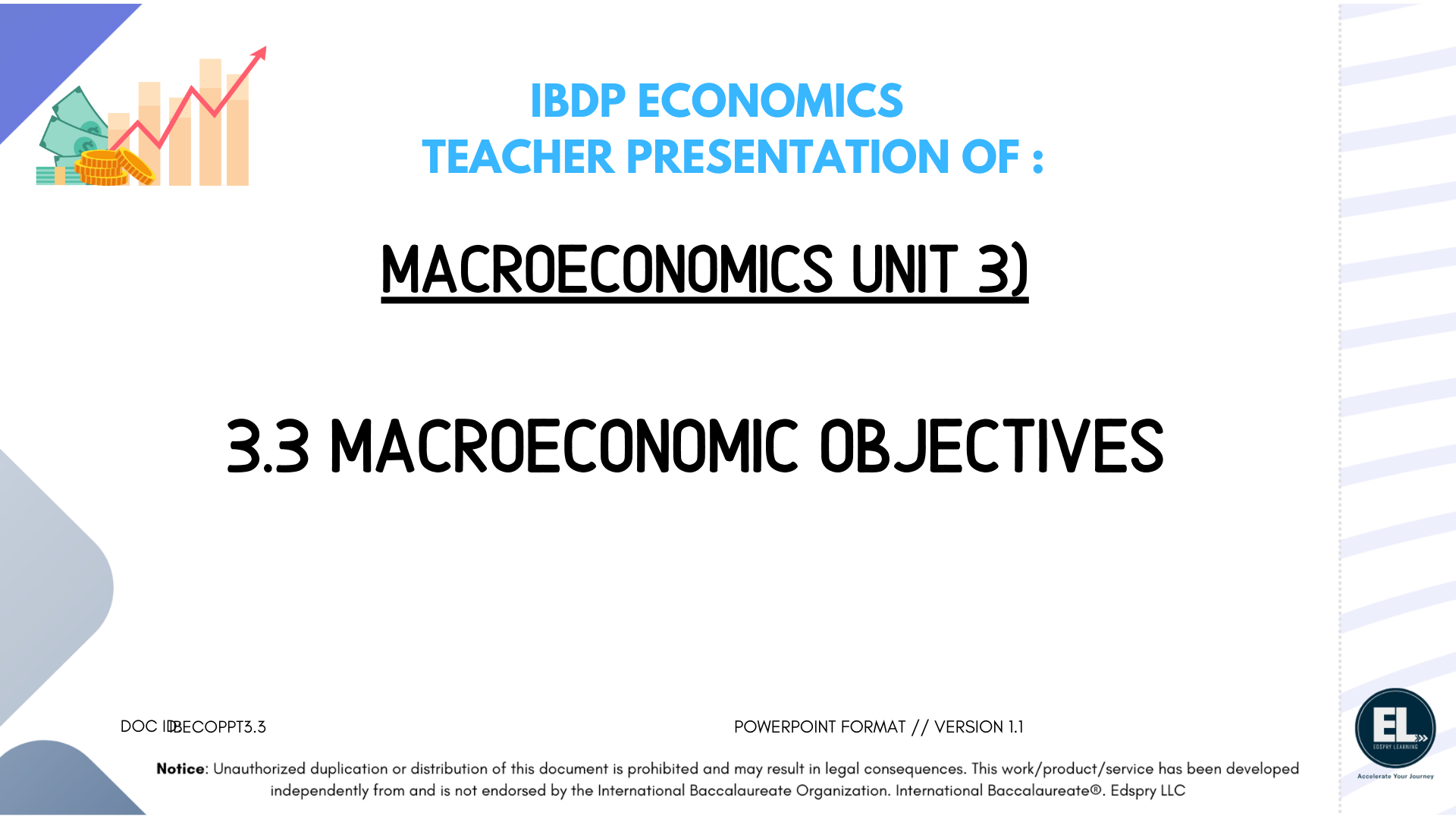 ECO 3.3 Macroeconomic objectives (includes HL only calculation) - PowerPoint
