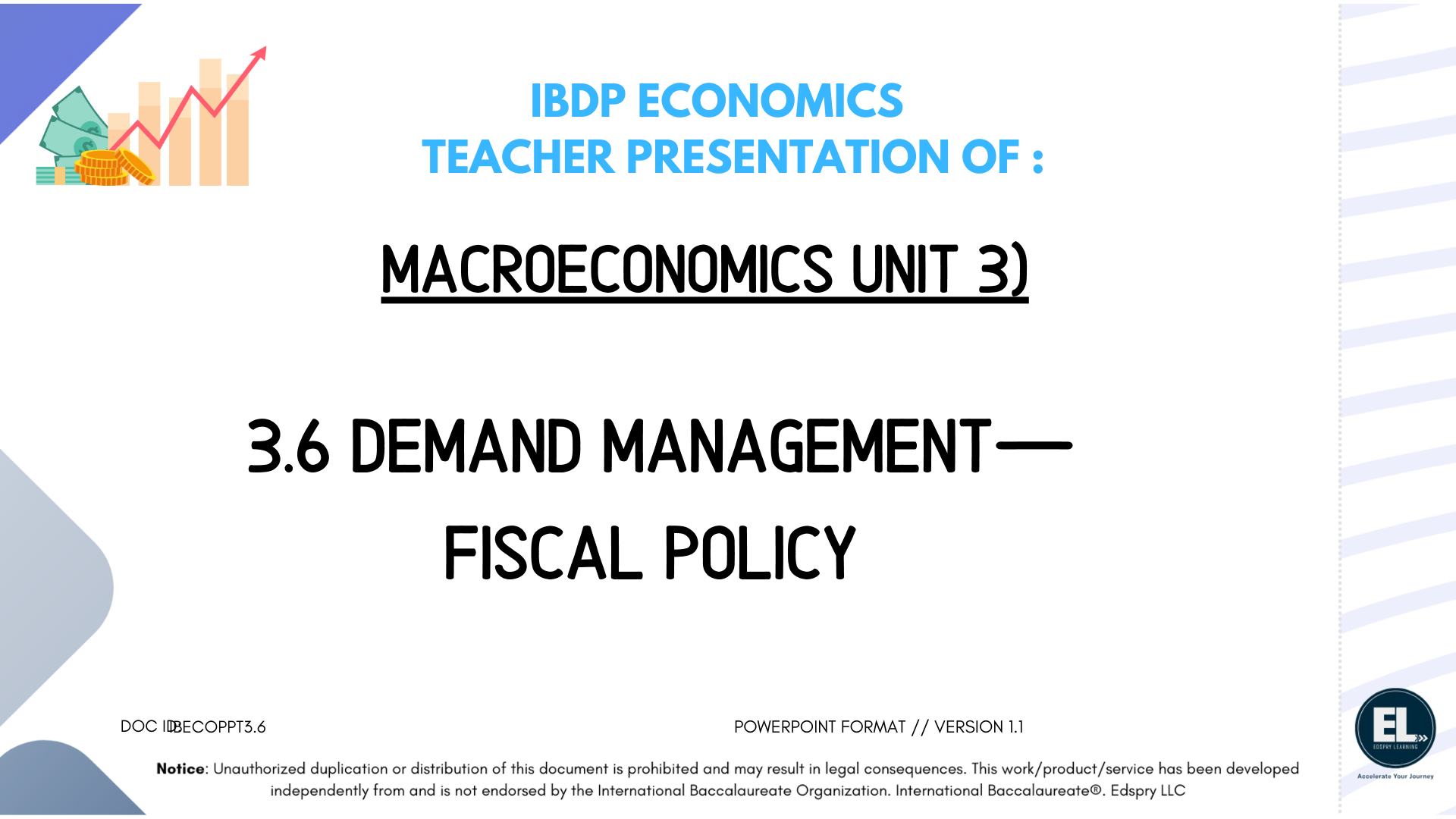 ECO 3.6 Demand management - fiscal policy (includes HL only sub-topics) - PowerPoint