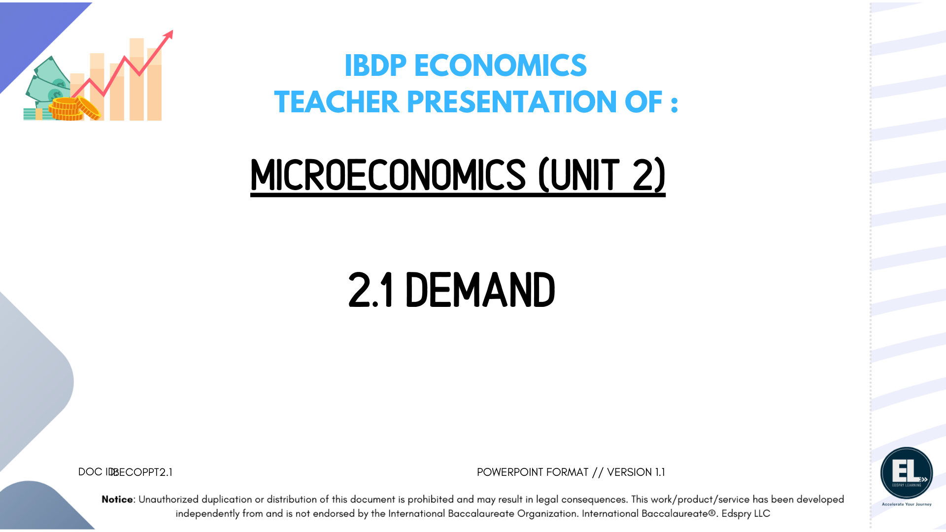 ECO 2.1 Demand (includes HL only sub-topics) - PowerPoint