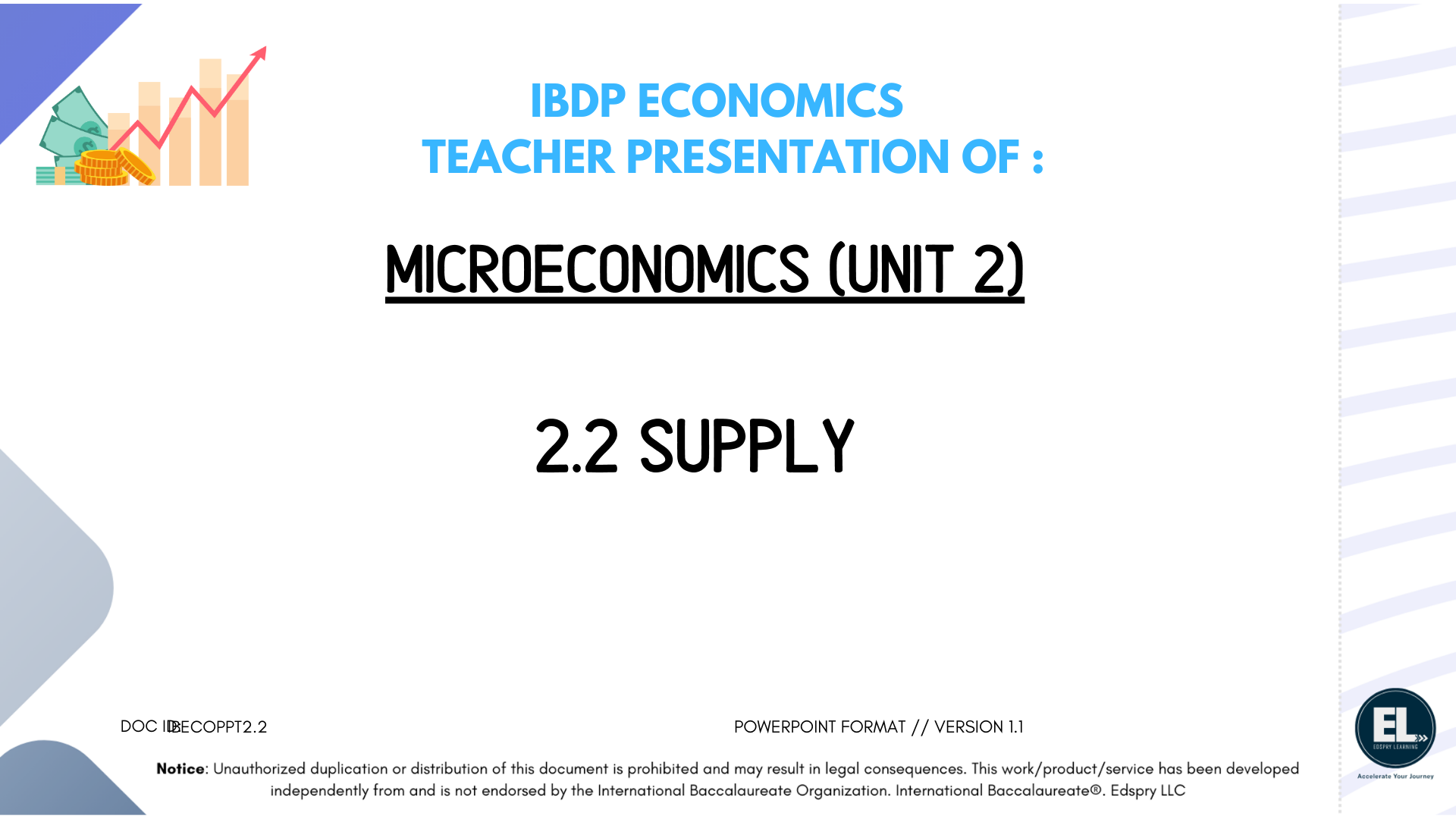 ECO 2.2 Supply (includes HL only sub-topics) - PowerPoint