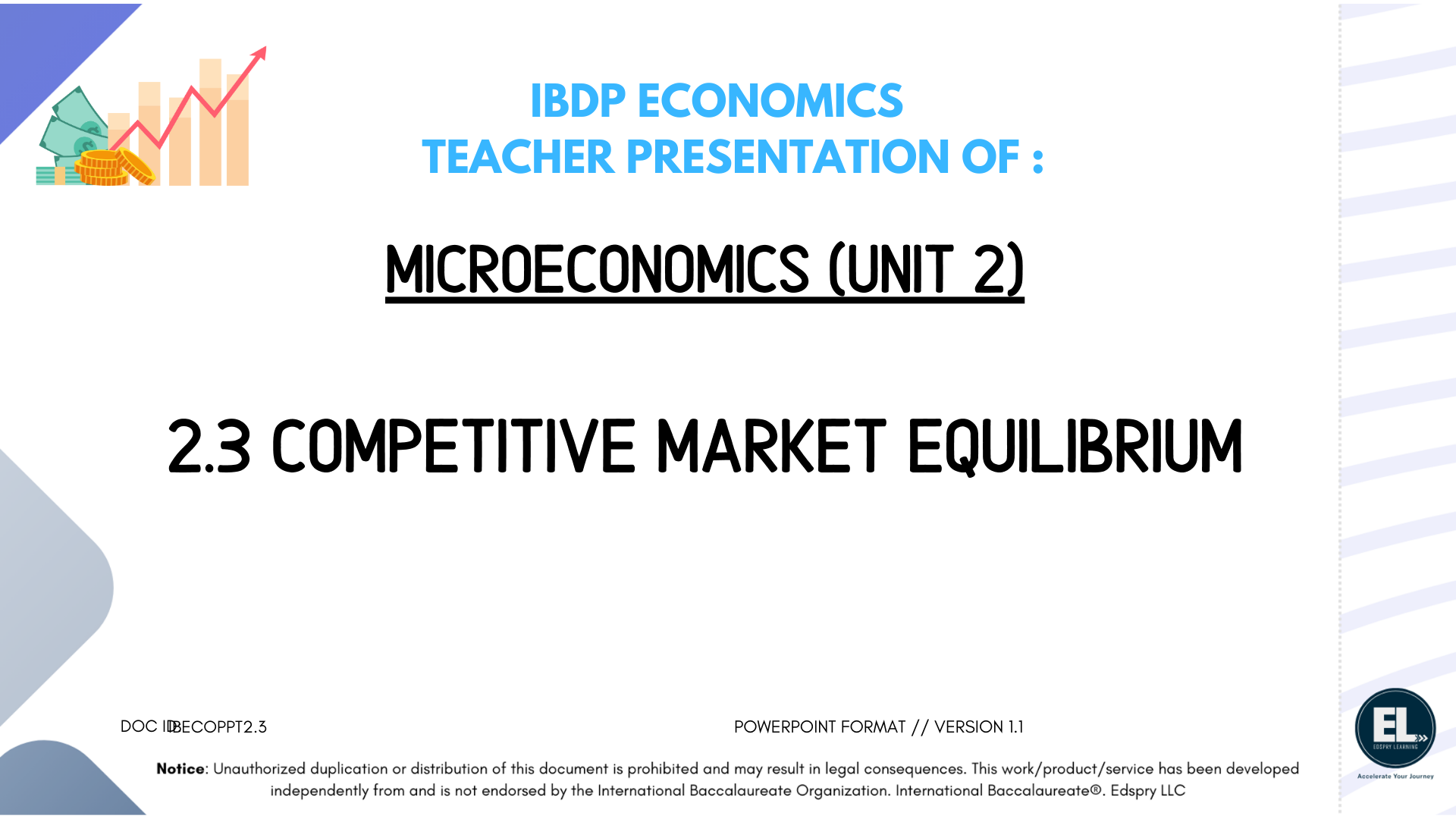 ECO 2.3 Competitive market equilibrium - PowerPoint