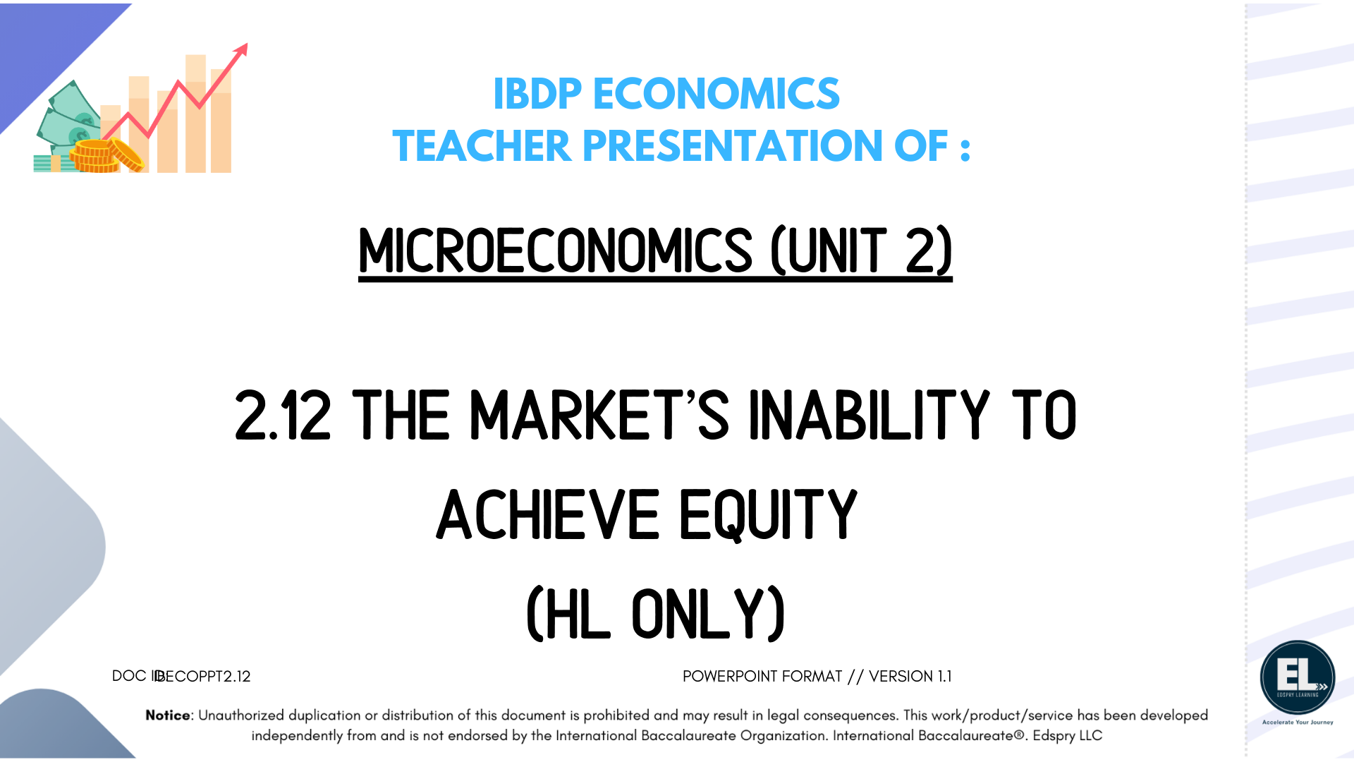 ECO 2.12 The market's inability to achieve equity (HL  Only) - PowerPoint