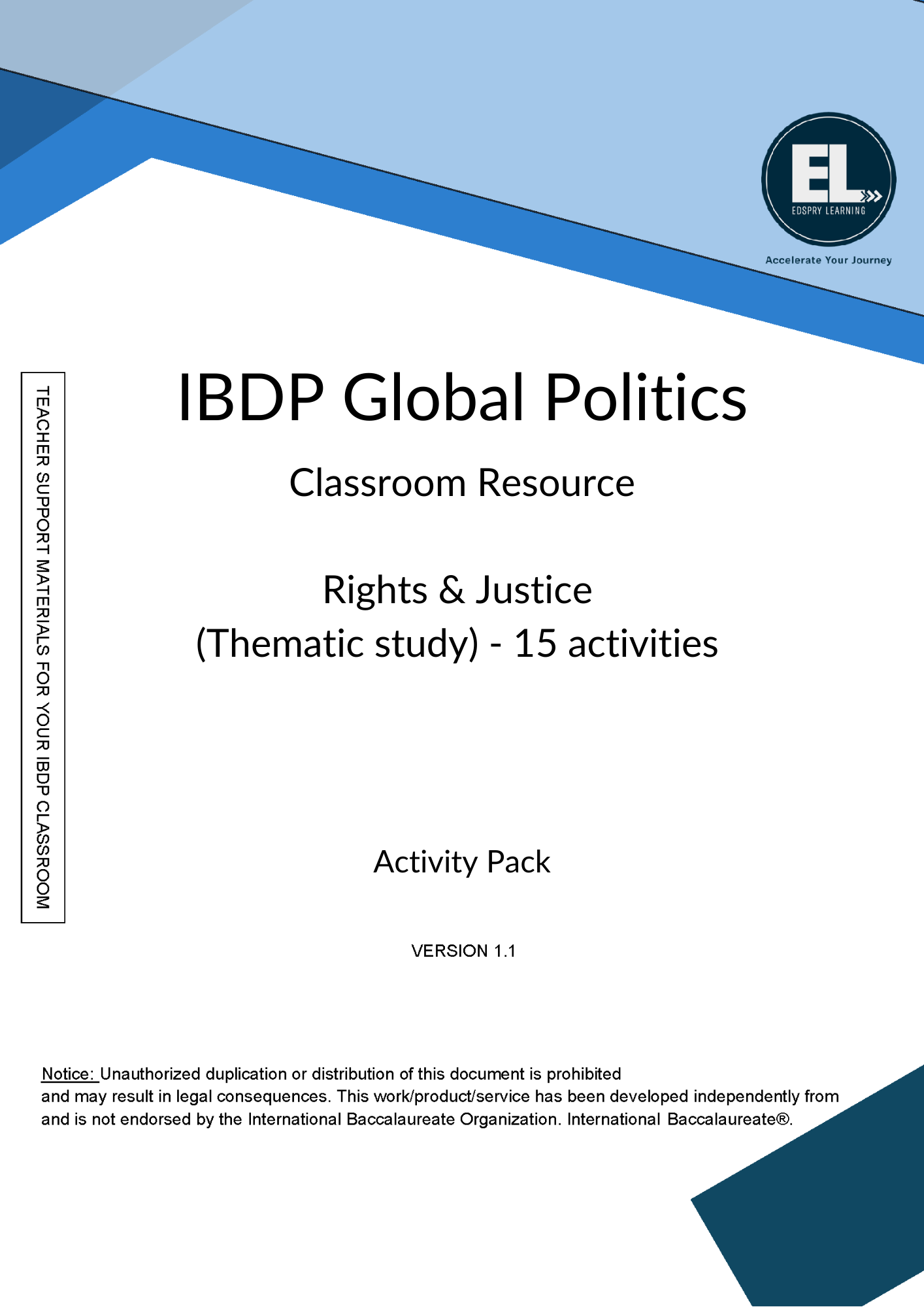 GP Rights & Justice (Thematic study) - Activity Pack