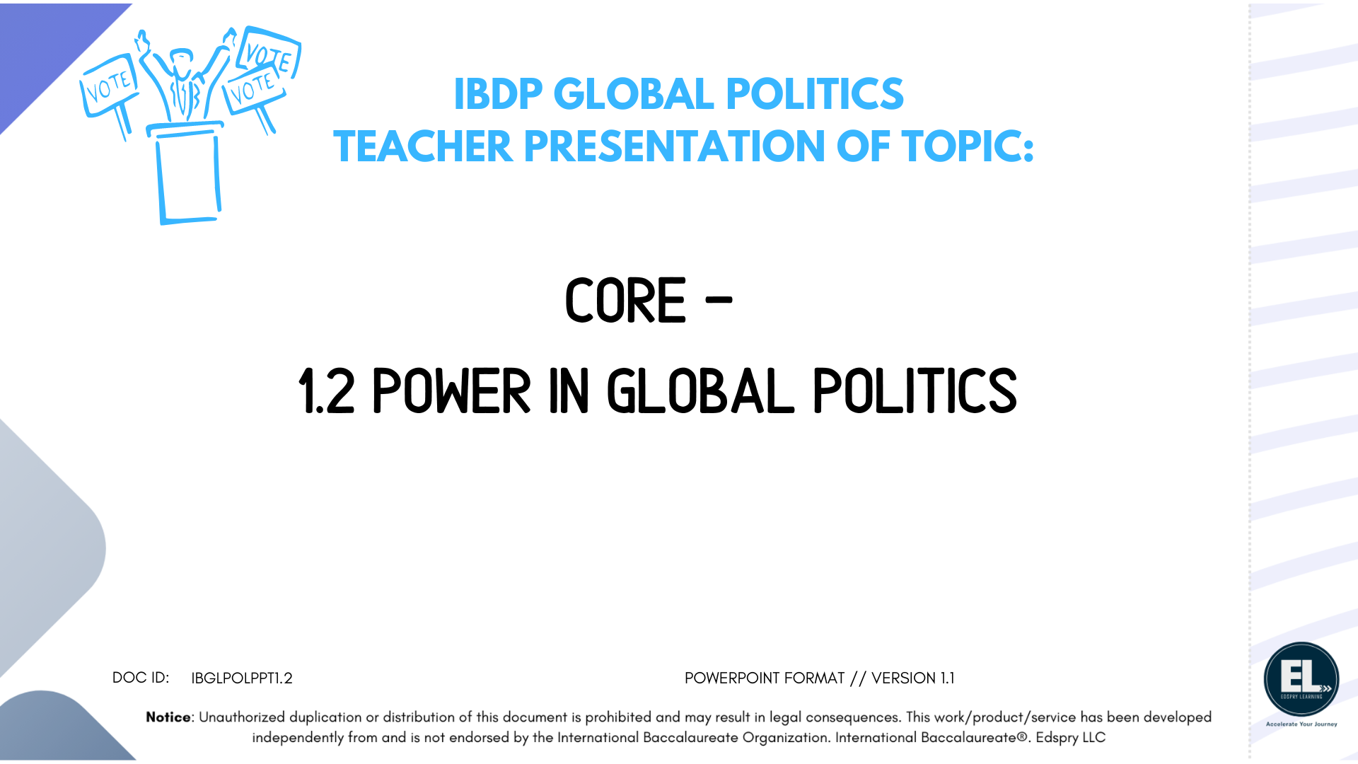 GP Core - 1.2 Power in Global Politics - PowerPoint