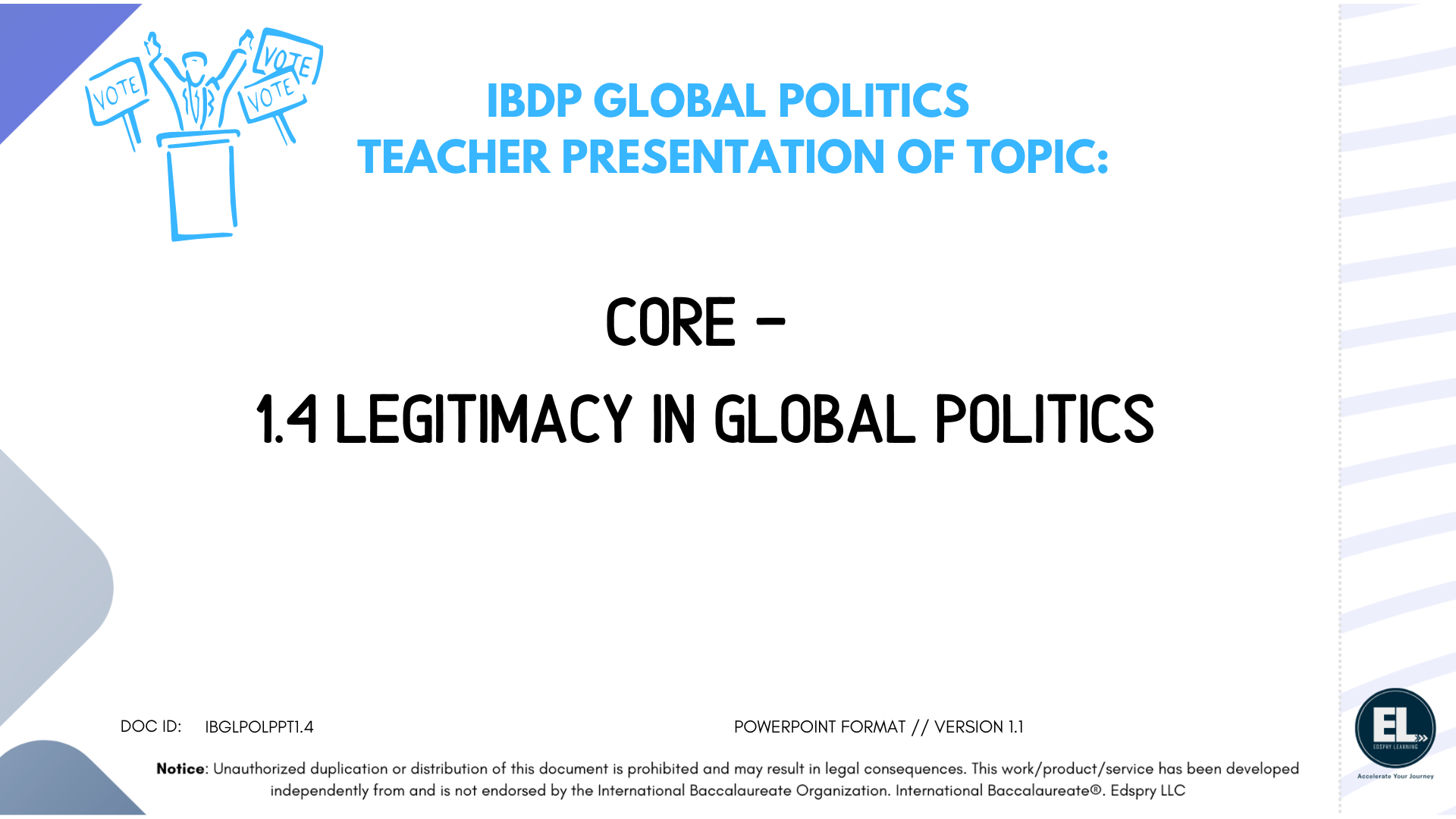 GP Core - 1.4 Legitimacy in Global Politics - PowerPoint