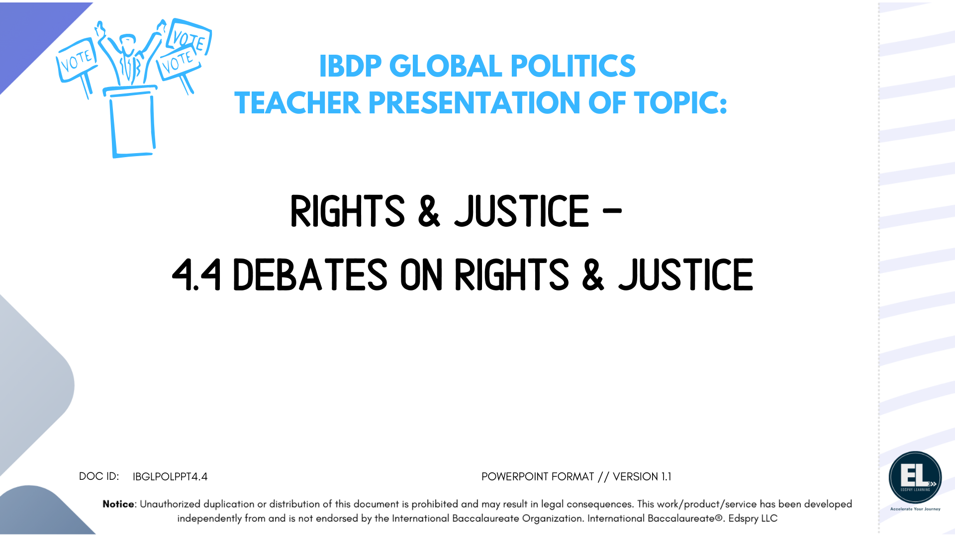 GP Rights & Justice - 4.4 Debates on Rights & Justice - PowerPoint