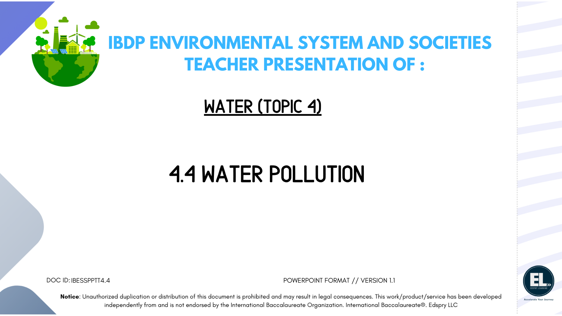 4.4 Water pollution