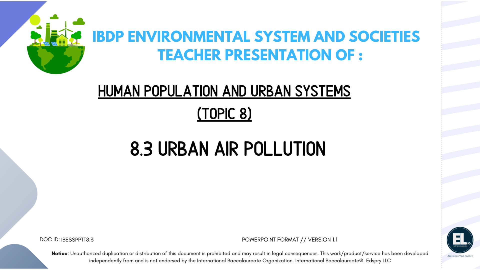 8.3 Urban air pollution